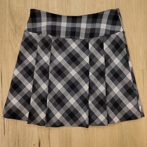 Apostrophe Plaid Mini Skirt